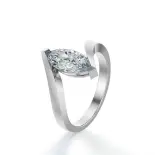 Pierścionek z markizą białe złoto SBP_023 Pierścionek z markizą białe złoto SBP_023